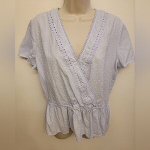 Loft Faux Wrap Blouse